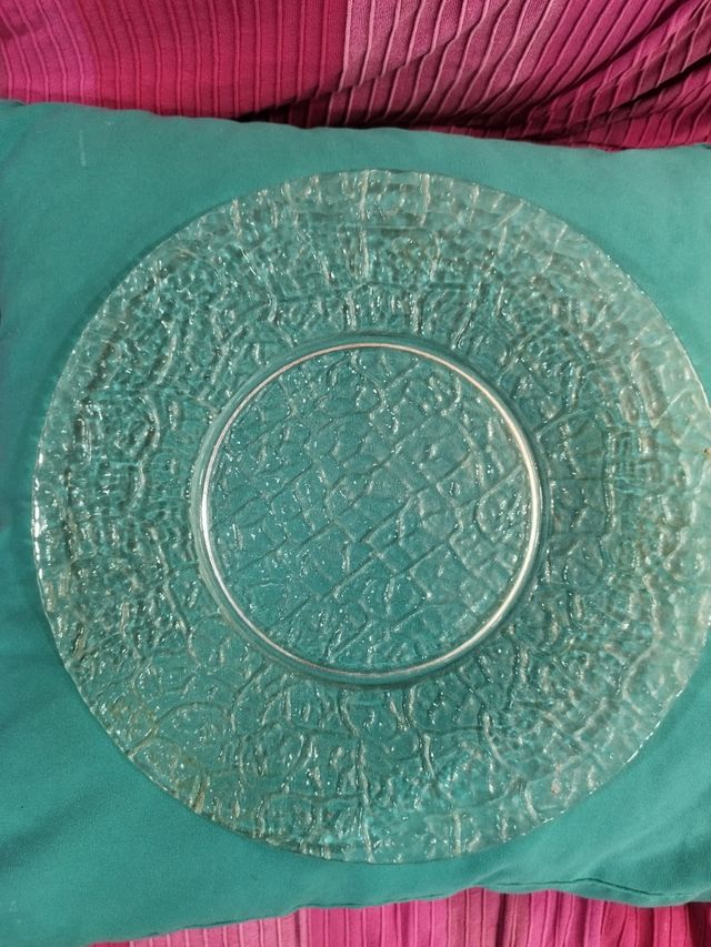 Bandeja cristal plana