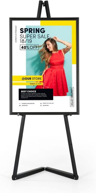 NUEVO caballete de aluminio movil 120cm