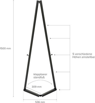 NUEVO caballete de aluminio movil 120cm