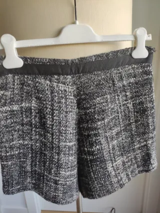 Short tejido tweed
