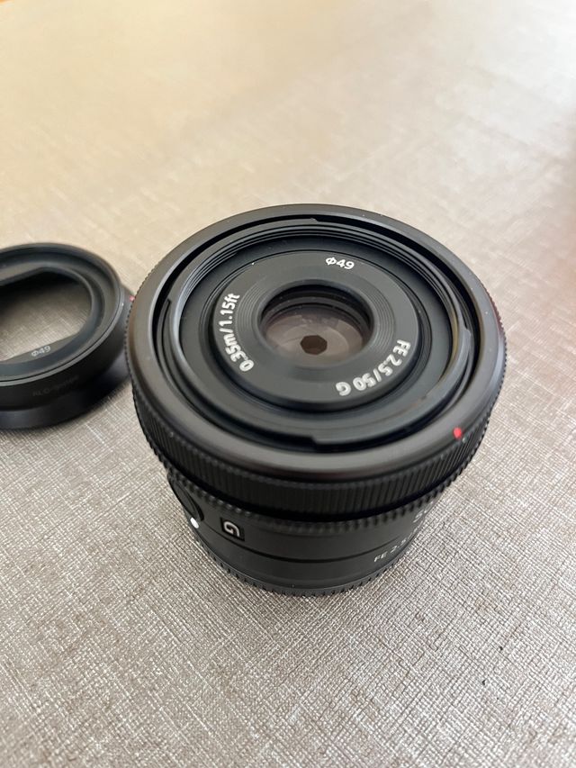 objetivo Sony 50 2.5 G