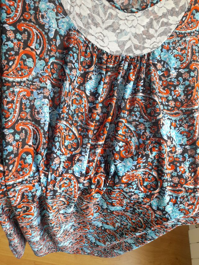 Vestido de tirantes estampado