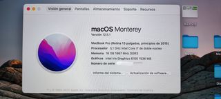 Macbook Pro 13" 2015 i7 16GB IMPECABLE