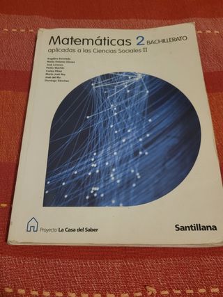 Libro matematicas 2° bachillerato