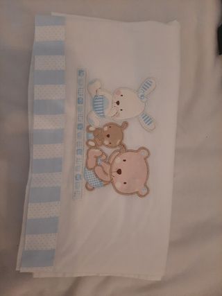 Lote 2 sábanas cuna: invierno (coralina) y verano