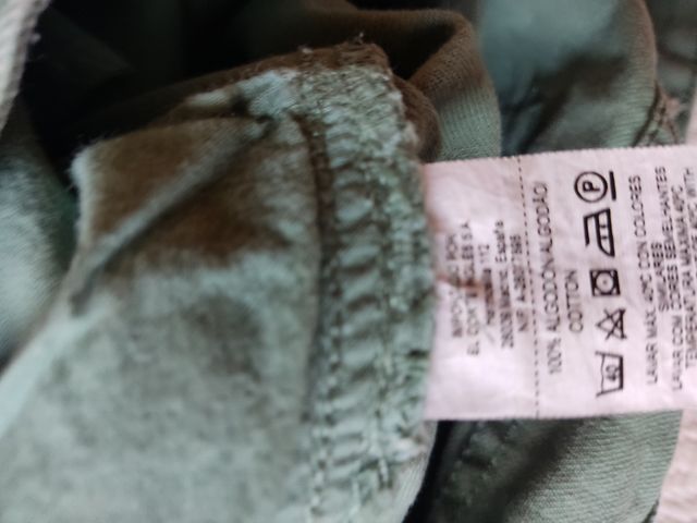 Pantalón vaquero de algodón verde claro 