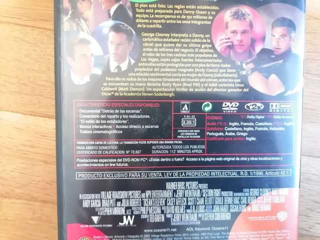 Ocean's Eleven DVD trilogía