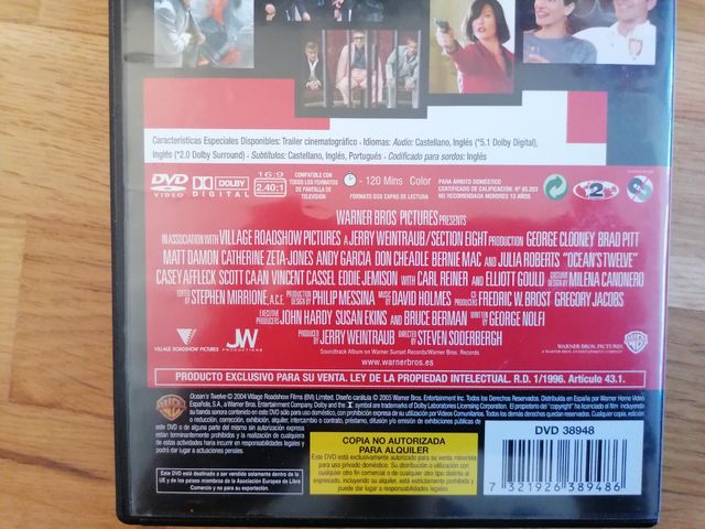 Ocean's Eleven DVD trilogía