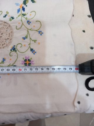 Tovaglietta da the o centro tavola ricamata  a ✋️