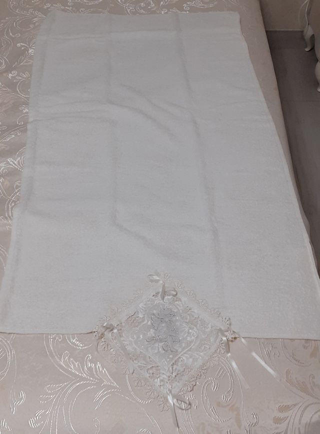 Coppia di asciugamani d'arredo