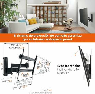 💥229€/222€Soporte de montaje en pared para TV