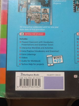 Libro Inglés 1 bachillerato.