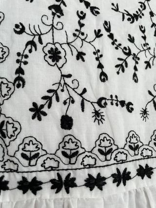 Blusa algodón bordada