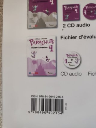 Libro de francés "Parachute 4"