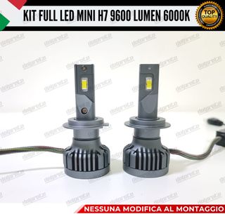 KIT LED H7 9600 LUMEN 55W 6000K CANBUS