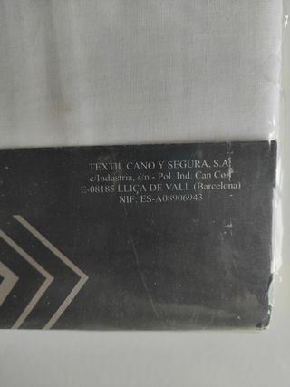 Sábana bajera blanca 135cm