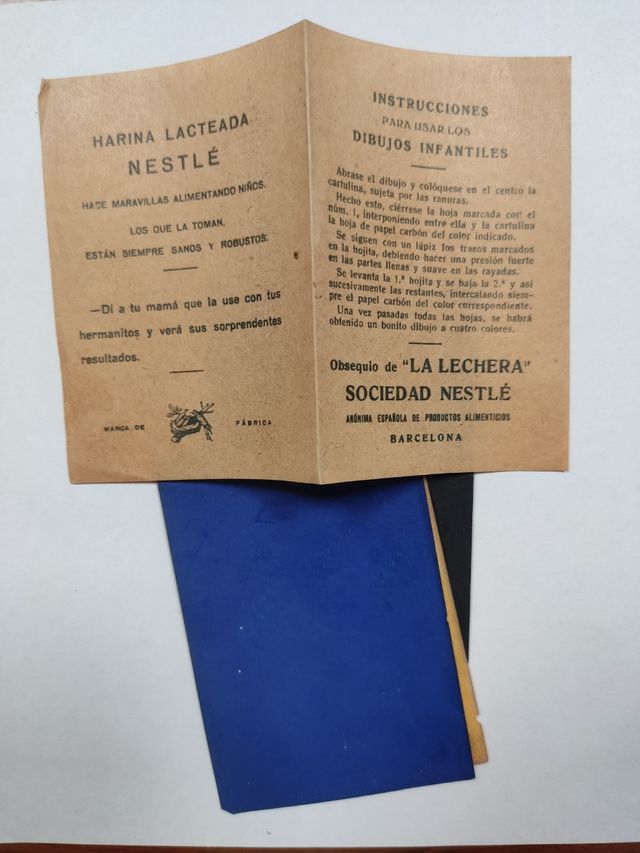 Nestlé e la lattaia. Vecchio pacchetto pubblicitario