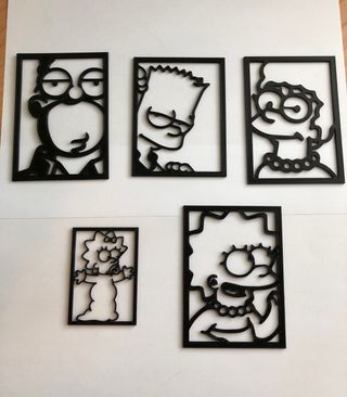 Adorno Familia Simpson 3D