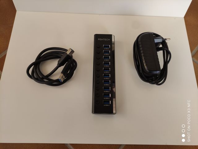 Switch Hub de Metal USB 3.0 con 10 Puertos RSHTECH