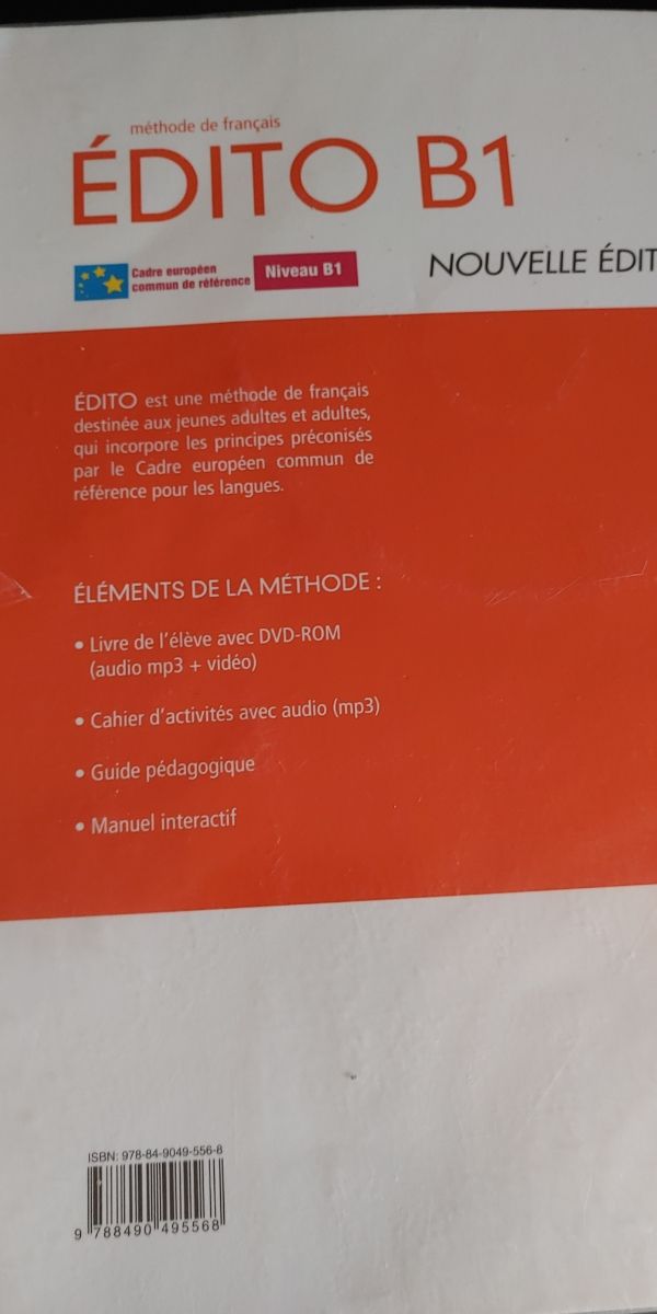 Edito B1 Livre d' élève + CD