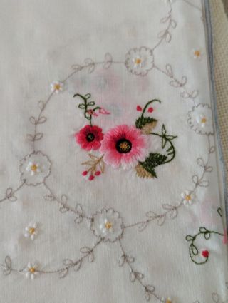Tovaglietta thè ricamata . Vintage