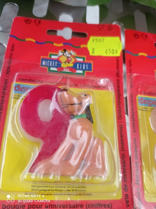 velas de cumpleaños Mickey disney