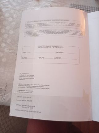 Educación Física cuaderno Segundo Ciclo