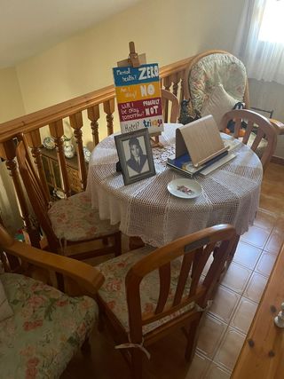 2 Sillones reclinable madera maciza miel