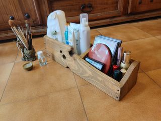 Mueble rústico, caja organizadora.