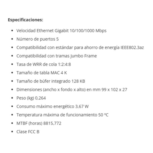  NETGEAR ProSAFE Gigabit Desktop Switch 5-P -GS105