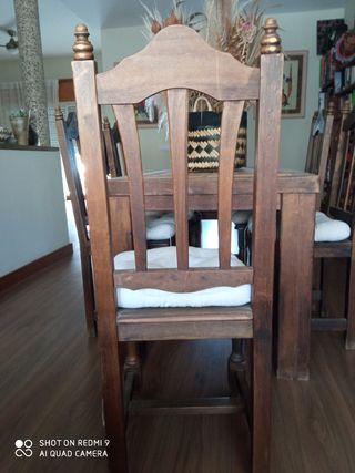 Sillas de comedor rusticas, de madera maciza