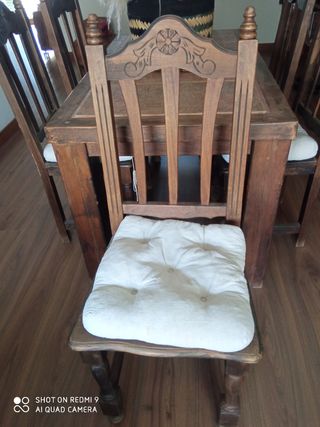 Sillas de comedor rusticas, de madera maciza