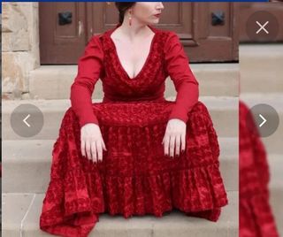 Traje vestido bailaora flamenco