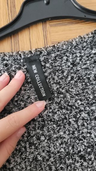 Cárdigan gris jaspeado