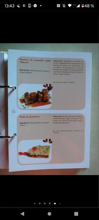 RECETARIO DE TAPAS DEL ALTOARAGÓN
