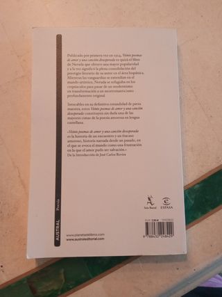 veinte poemas de amor y una canción desesperada