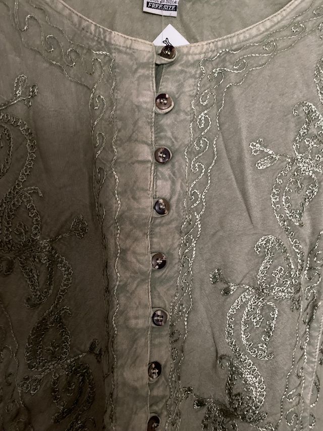 Blusa manga larga verde