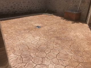 Suelo estampado de hormigón