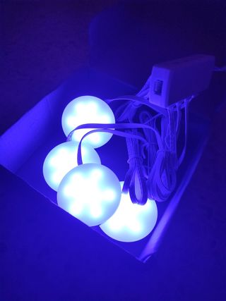 Set 4 luces led multicolor bluetooth