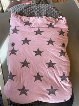 saco rosa de invierno para capazo