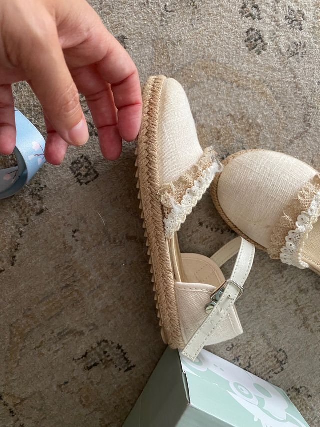 alparagatas niña pisamonas nuevas  talla 29