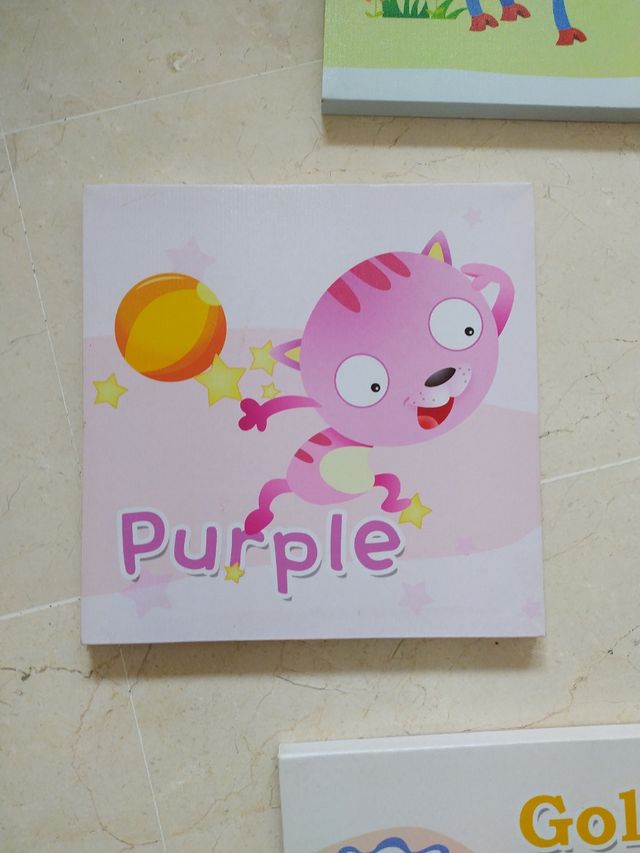 Cuadros infantiles tela lavable