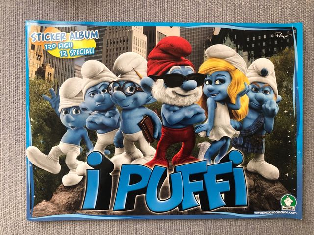album figurine preziosi collectio i puffi