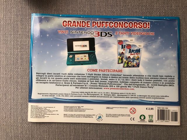 album figurine preziosi collectio i puffi