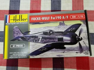 Miniatura para pintar. Avión fw190