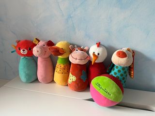 Juego de bolos animales de la granja Liliputiens