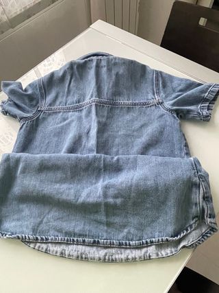 Vestido corto denim