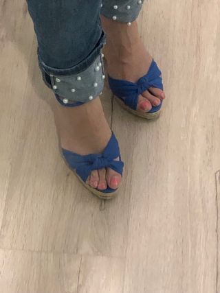 sandalias cuña num 38