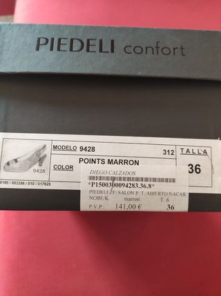 Zapato de señora abierto