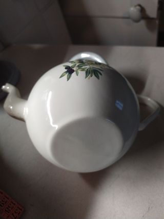 Tetera porcelana decorada